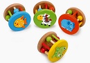 Hochets ronds animaux