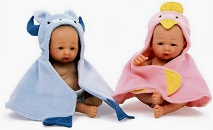 Lot de 2 poupées "capes"