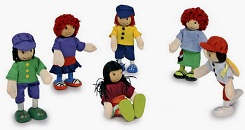 Petites poupées souples "6 amis"