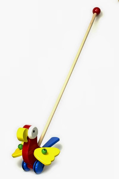 Le perroquet à pousser