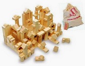 Jeu de construction bois naturel