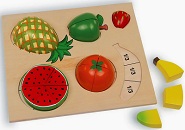 Puzzle "fruits à diviser"
