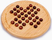 Solitaire "billes de bois"