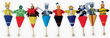 Les 9 marionnettes à cornets