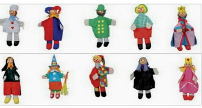 Les 10 marionnettes en tissu