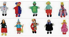 Les 10 marionnettes en tissu