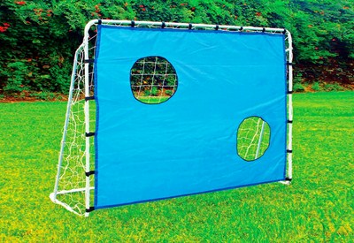 Cage de foot avec bâche cible