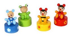 4 taille-crayons animaux