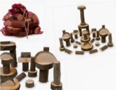 Jeu de construction » bois naturel »